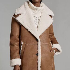 Avec Les Filles Faux-Shearling Coat